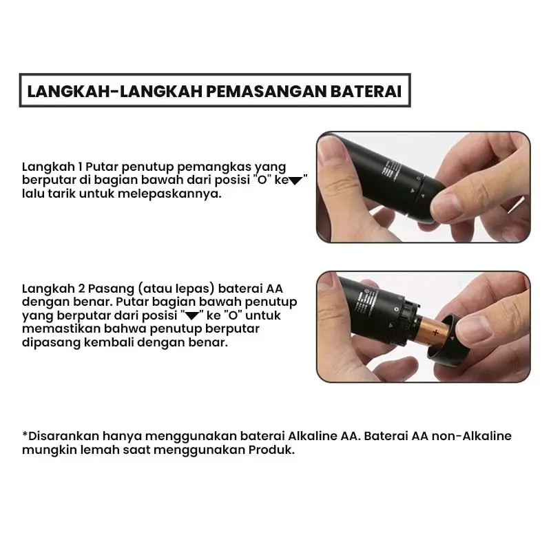 Enchen Electric Nose Hair Trimmer EN005 | Baterai AA 4