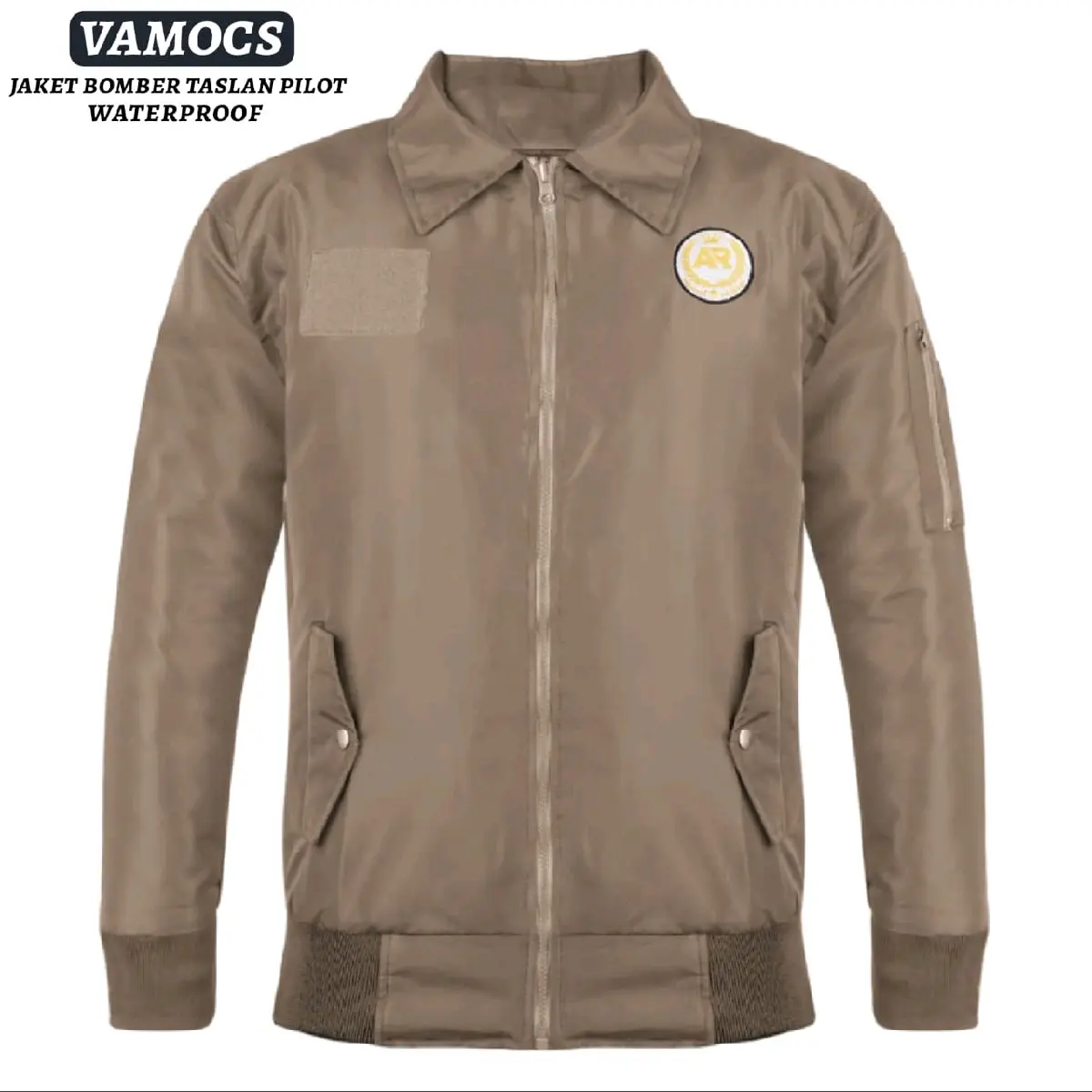 JAKET BOMBER PILOT WATERPROOF ANTI AIR JAKET MOTOR JAKET PRIA JAKET GUNUNG ADA SAKU DALEM  Sport