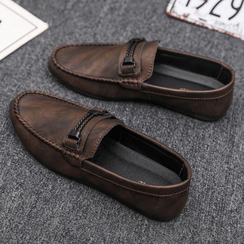 Giày Lười Nam, Gommino, Cao Cấp, Trang Phục Trang Trọng, Đế Mềm, Thích Hợp Cho Công Việc Kinh Doanh, Chống Thấm Nước, Nhẹ, Làm Bằng Da, Đế Dày, Thoáng Khí, Lý Tưởng Cho Mùa Hè 0