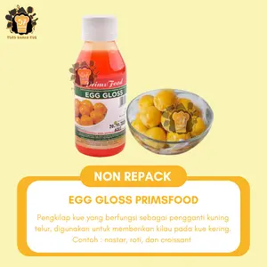 [PAKET HEMAT] EGG GLOSS PRIMSFOOD 140 GR / OLESAN NASTAR / PENGGANTI KUNING TELUR UNTUK OLESAN