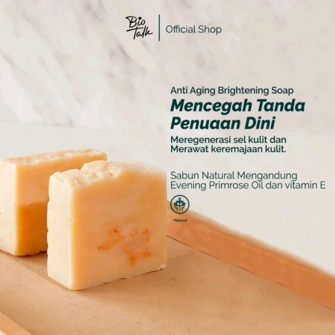BioTalk Anti Aging Brightening Soap