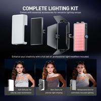 Gambar PHOTOOLEX X2077 Panel Light Combo Set RGB LED Lampu Studio 10000mAh dengan Power Bank Lampu Profesional untuk Vlog Live Streaming Camera - X2077 panel light dari Photoolex-official Kab. Tangerang 3 Tokopedia