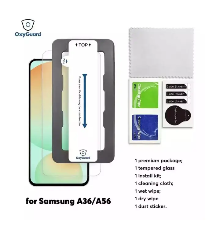 Tempered Glass for Samsung Galaxy A56 5G / A36 5G / A55 5G / A54 5G / A35 5G Oxyguard Premium Anti Gores Screen Protector 1