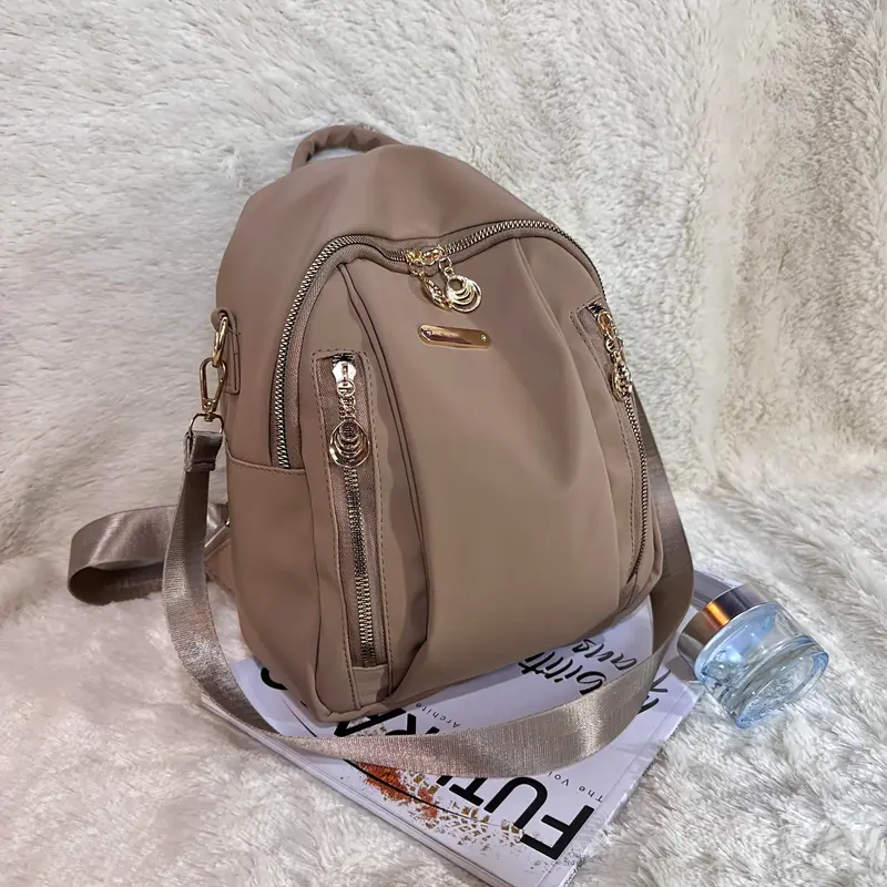 Tas Ransel Fashion Wanita Terbaru Backpack Korea Multifungsi Hitam Cewek Sekolah Kulit 1