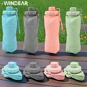 Gelas Lipat Anti Air Bocor Warna Acak Eksklusif Bahan Tebal Tahan Lama Cocok untuk Olahraga Outdoor Daily Use
