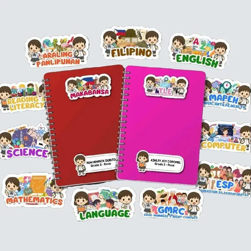 Trending Notebook Subject Label Sticker labelsticker stickers - TikTok ...