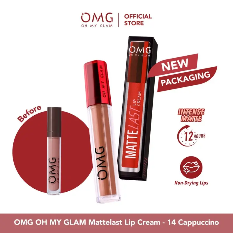OMG OH MY GLAM Mattelast Lip Cream 2.9 g - Lip Cream Matte 1