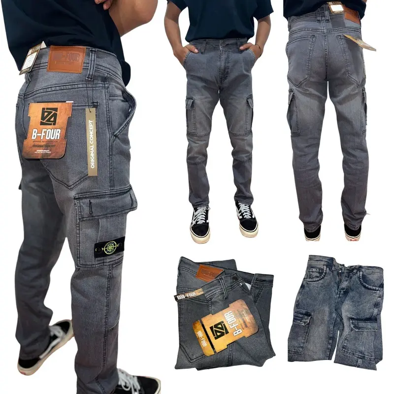 Celana Cargo Loreng Army White Reguler Cut Model Gombrang Terlaris Pria Dewasa 1