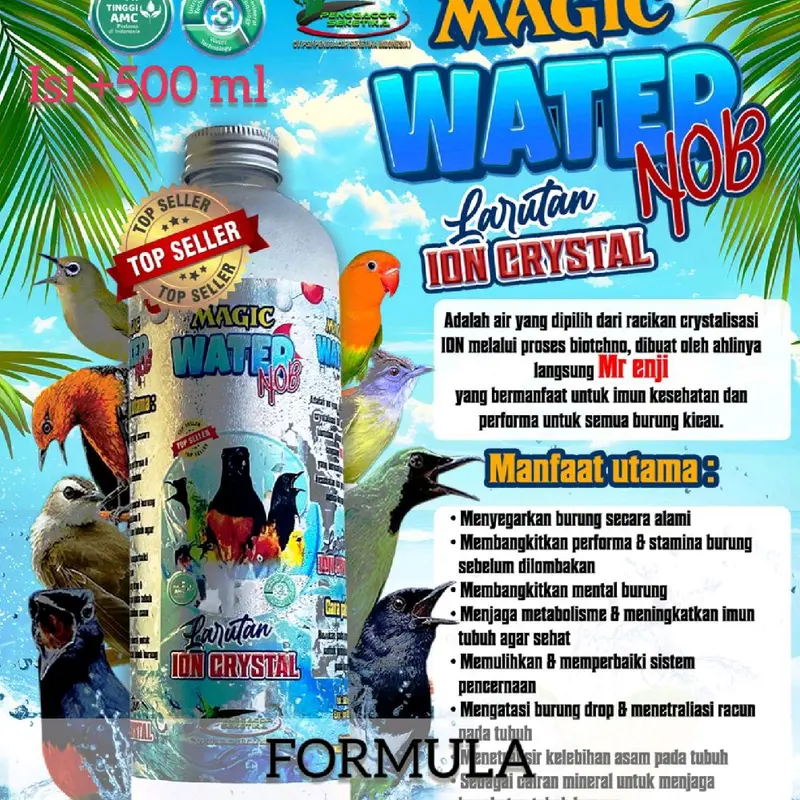 Minuman Magic Water Nob larutan Ion Crystal 500 ml by Penggacor Seketika - Air 0