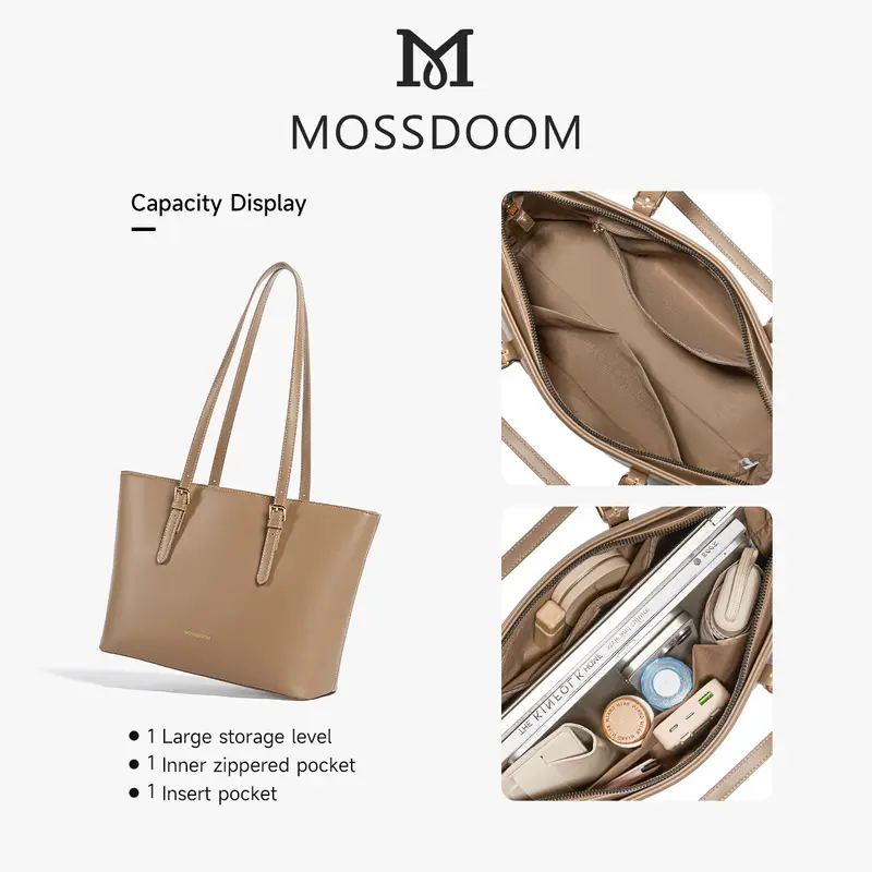 MOSSDOOM Tas Totebag Fiorella Bag Tas Ringan Dan Serbaguna Untuk Aktivitas Sehari Hari Tas Berkapasitas Besar 7