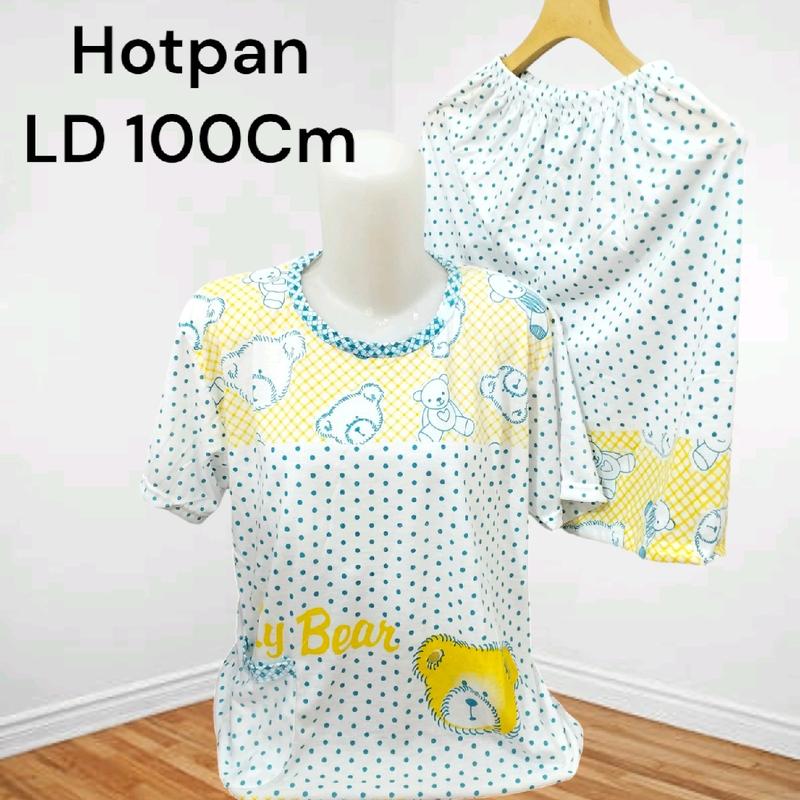 BabyDoll Wanita Dewasa Hotpant Standar Celana Pendek LD 100Cm Motif Bordil Kaos 4