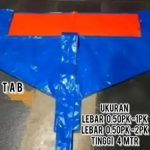 terpal cuci AC/cover AC type A12 ukuran 0.50pk sampai 1pk