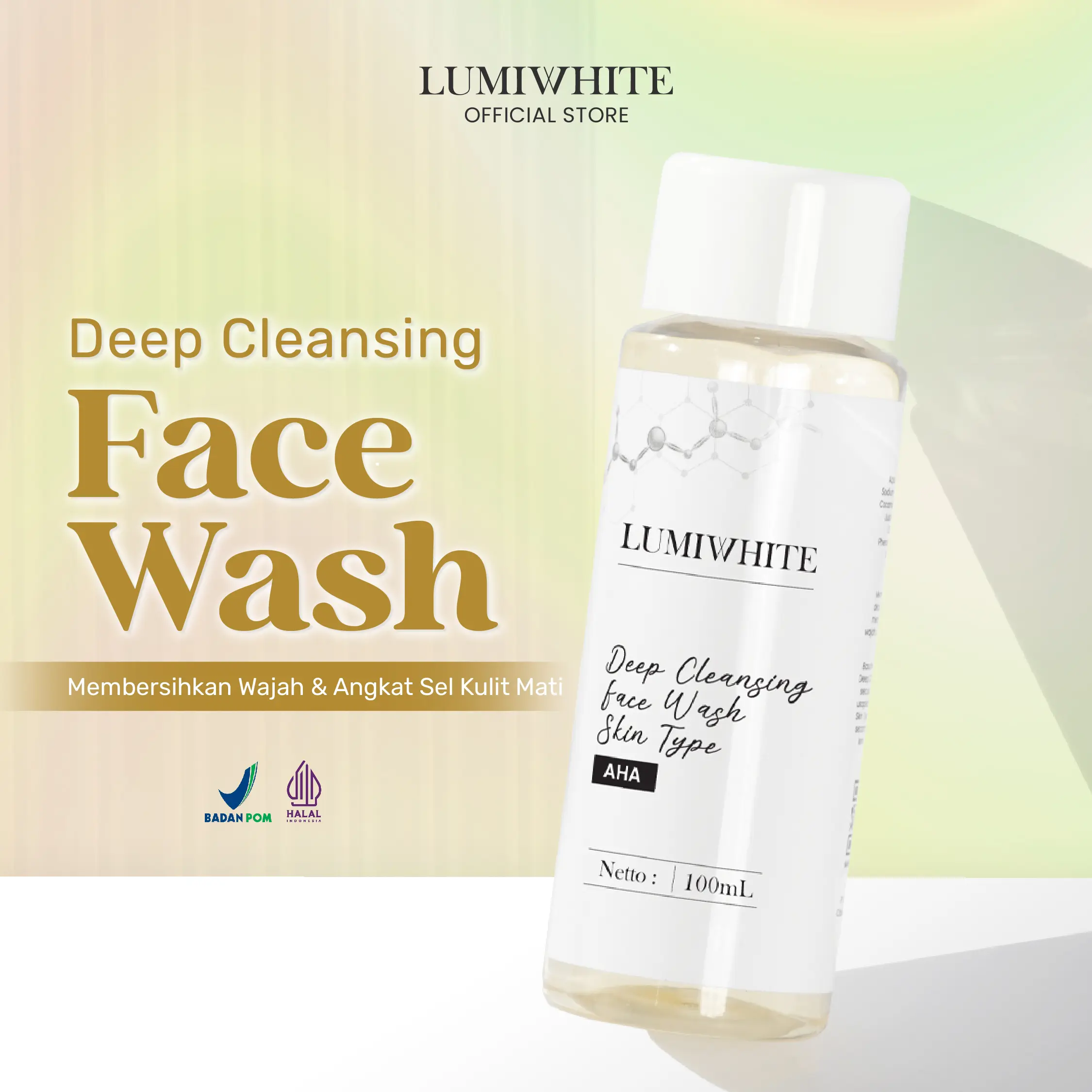 Lumiwhite Deep Cleansing Face Wash Skin Type / Face Wash Wajah / Skincare Wajah 100 ML