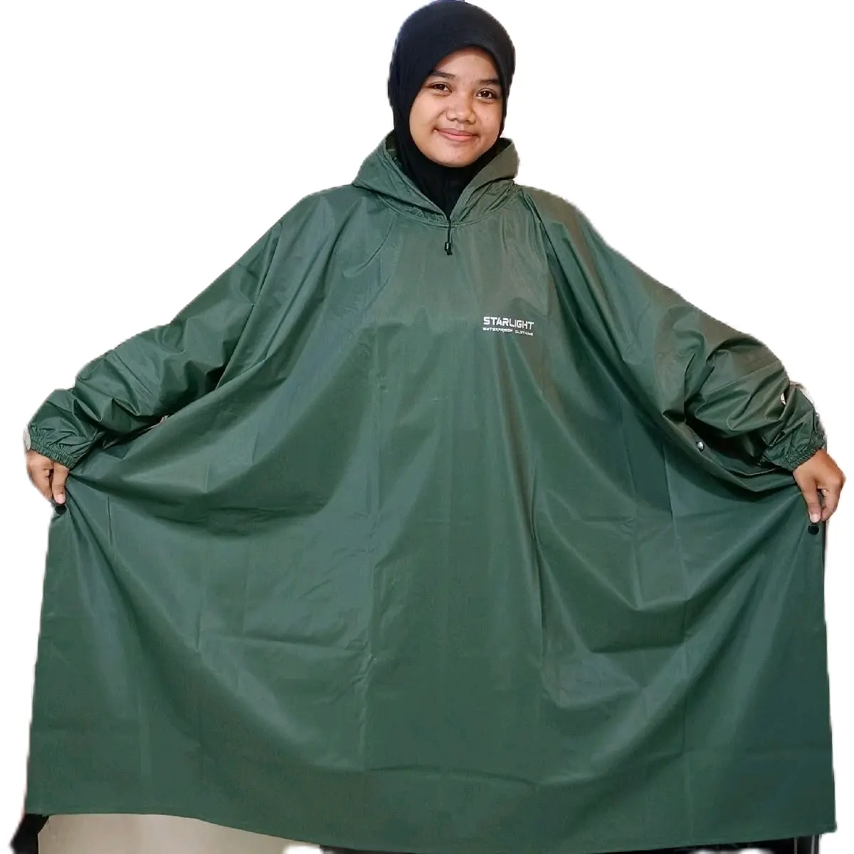 Jas Hujan Ponco Kuat Anti Robek PVC Tebal Lentur - Dewasa All Size Jumbo - Tahan Air & Anti Rembes - Tersedia dalam Berbagai Warna ringan warna lain jashujan motor