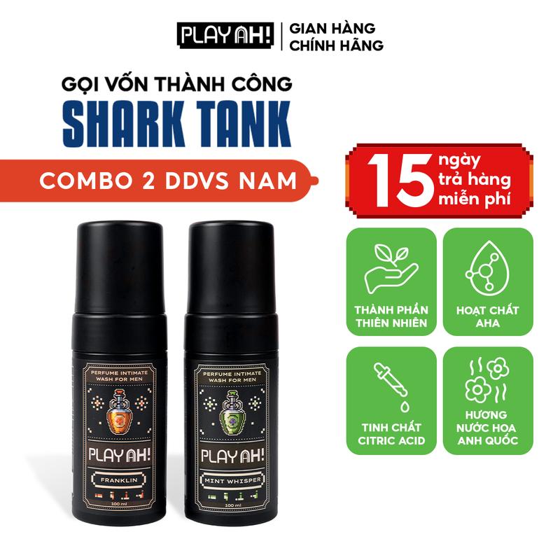Bọt Dung Dịch Vệ Sinh Nam PlayAh hương nước hoa Franklin/ Mint Whisper 100ml