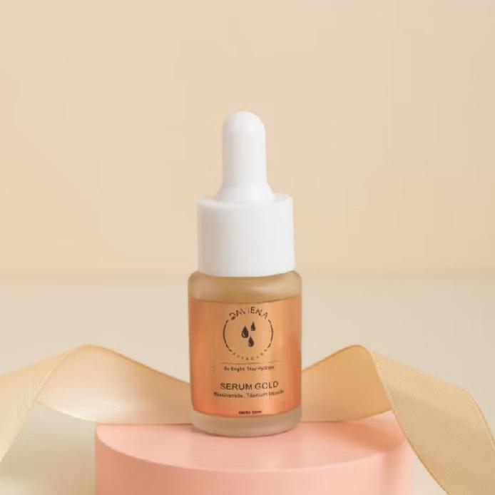 Serum Gold l Daviena SKincare Vitamin Wajah Essence Bopeng Aging Muka 1