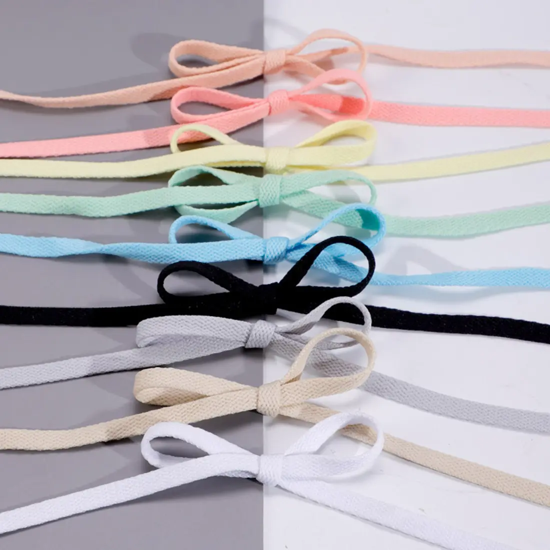 1 Pair Of Flat Sports Shoelaces With Different Colors Suitable For The General Public Footwear Comfort