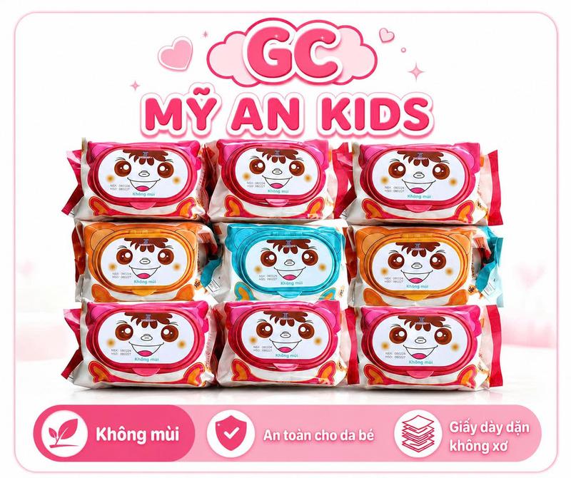 Combo 10 Gói Khăn Ướt AnMy Baby- Vải Dày-Không Mùi-Tiết Kiệm-Tiện Lợi- An Toàn Mỗi Gói Cân Nặng 300gr -->400gr