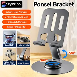 SKYMICOOL Stand Holder HP Metal Kokoh Kuat Bisa Dilipat dan Diputar 360 Derajat BSH10D