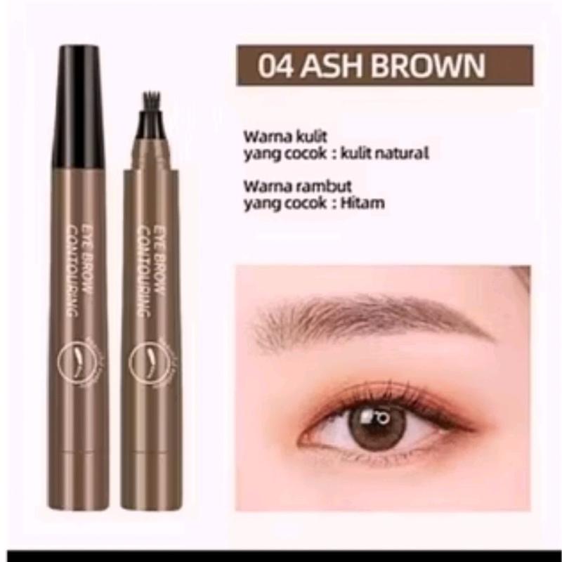 Pensil Alis Tint My 4 Tip Waterproof Long Lasting Anti Luntur Coklat Eyebrow brow pencil 4