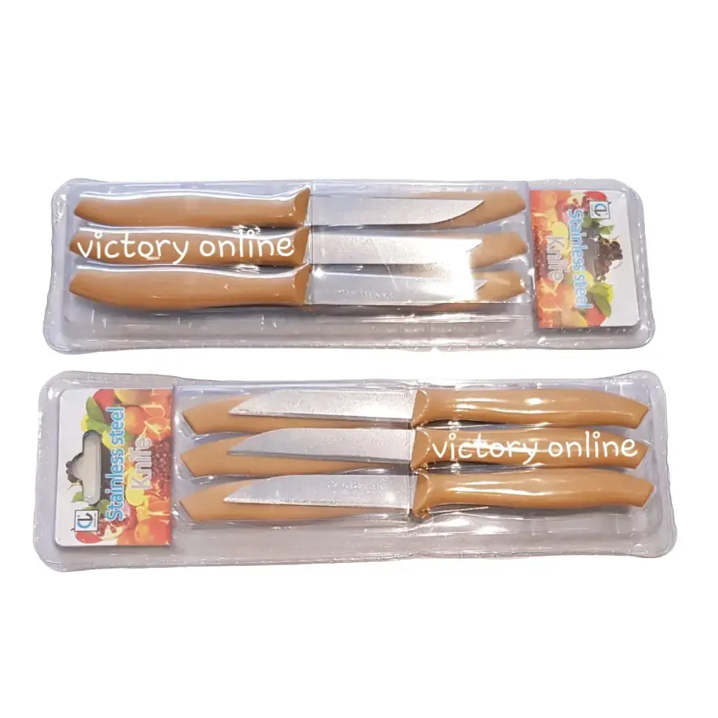 Pisau Kecil 1 Set isi 6 pcs Stainless Steel 15cm / Pisau Ukir Buah/ Small Knife 15cm Dapur Pisau Garnish