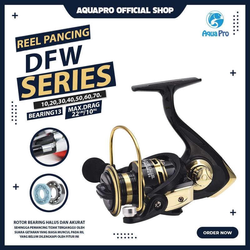 AquaPro - Reel Pancing DFW1000 - 7000 10KG Max Drag 5.2:1 Alat Gulungan Metal Reel Pancing Ikan Fishing Reel Pancing Laut 7