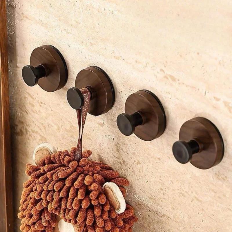Set 5 móc treo vân gỗ - Móc Dán Hút Chân Không Chịu Lực Tốt - Không Cần Đục Tường - Đọc kĩ hướng dẫn ở chi tiết mô tả