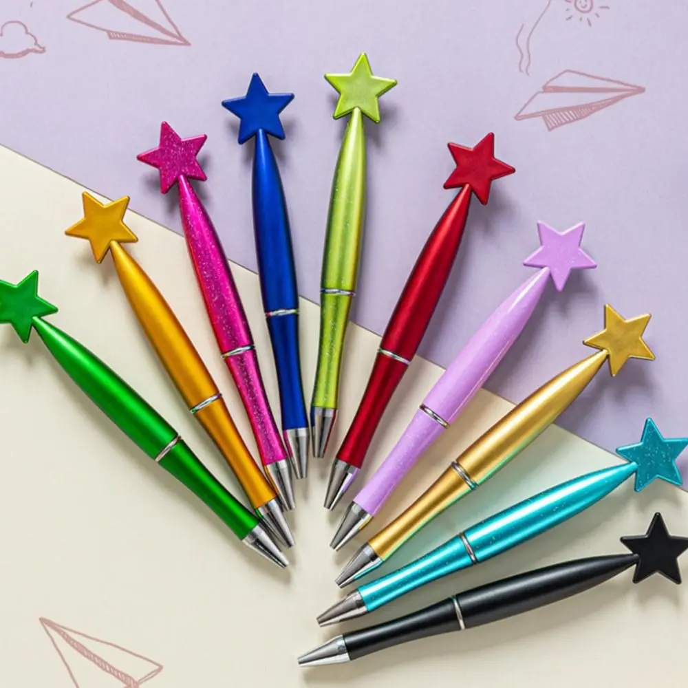 Kawaii Creative Ballpoint Pen Cute Smooth Star Shaped Pen Office Stationery Supplies Gel Ink Rollerball Pens Christmas Gift