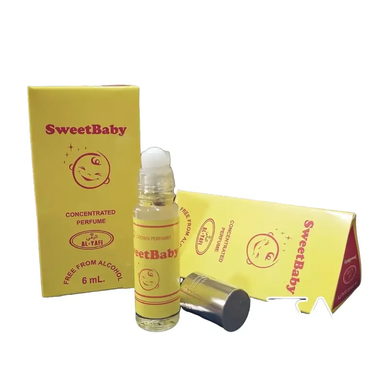 Parfum Roll-On 6ml sweet baby Box Isi 6 Pcs - Aroma Menarik dan Tahan Lama - Botol Bayi 0