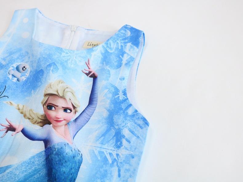 Product Introduction of Kids Cartoon Mouse Dress Casual Sleeveless Outfits for 3-8 Years 5