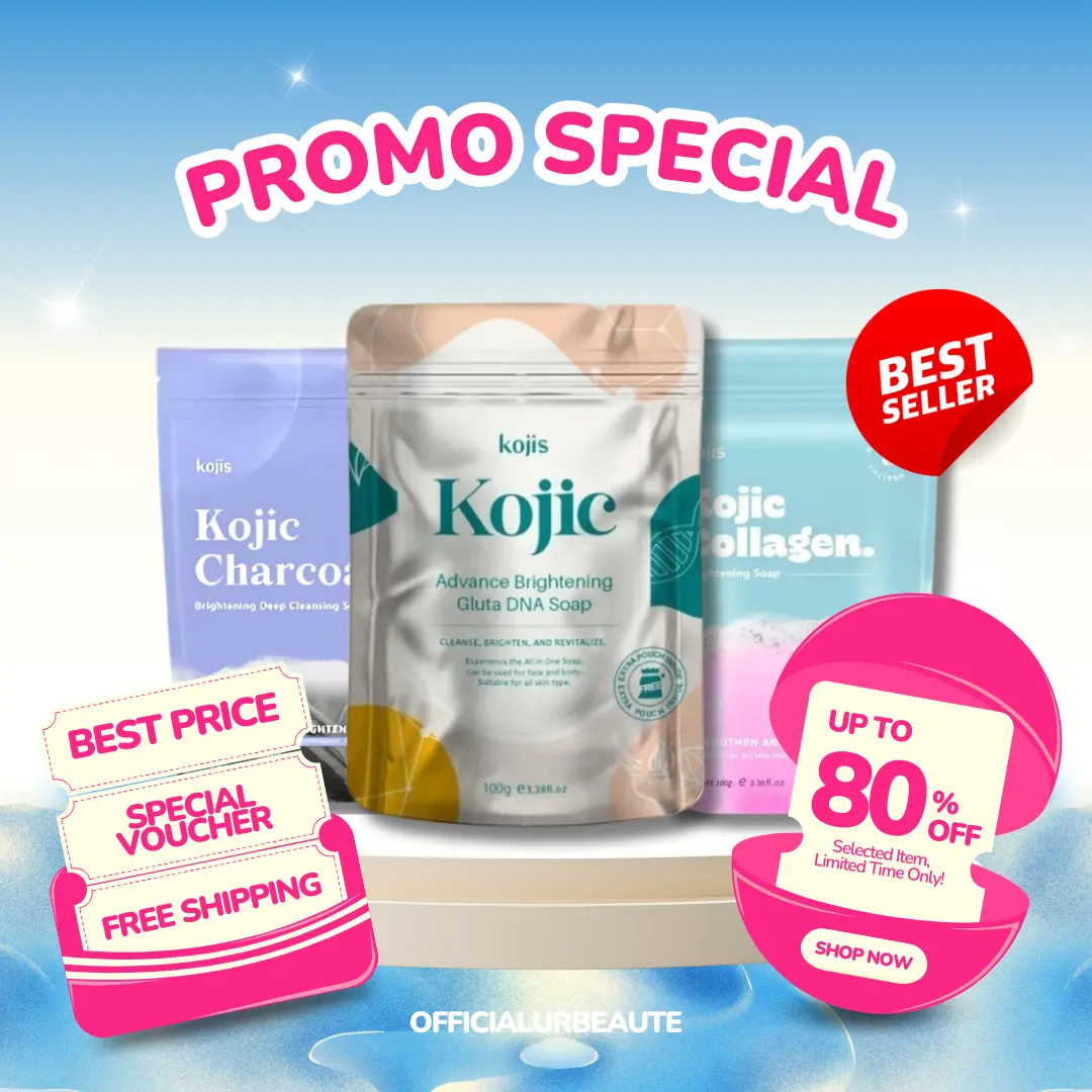 KOJIS Kojic Collagen Brightening Soap 90G Glow Whitening sabun mencerahkan, pemutih wajah