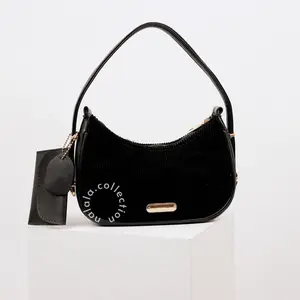 NALALA Tas Selampang  Mini Korean Look Kode Qiya Include Tali Panjang, Dompet kecil, dan Gantungan tas