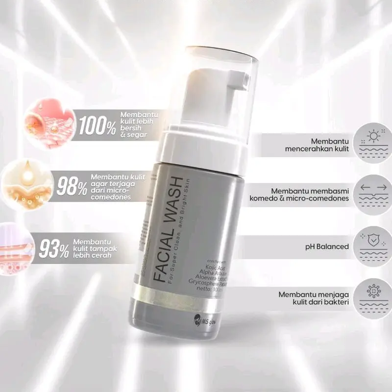 MS GLOW FACIAL Semua Jenis Kulit - CUCI MUKA - CLEANSER - PEMBERSIH WAJAH 4