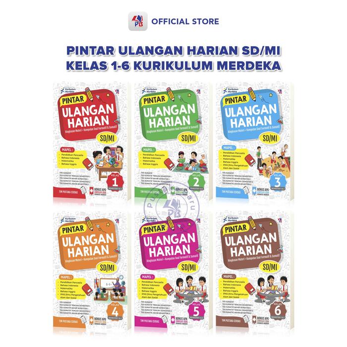Jual Buku Ulangan Harian SD Kelas 1,2,3,4,5,6 Kurikulum Merdeka ...