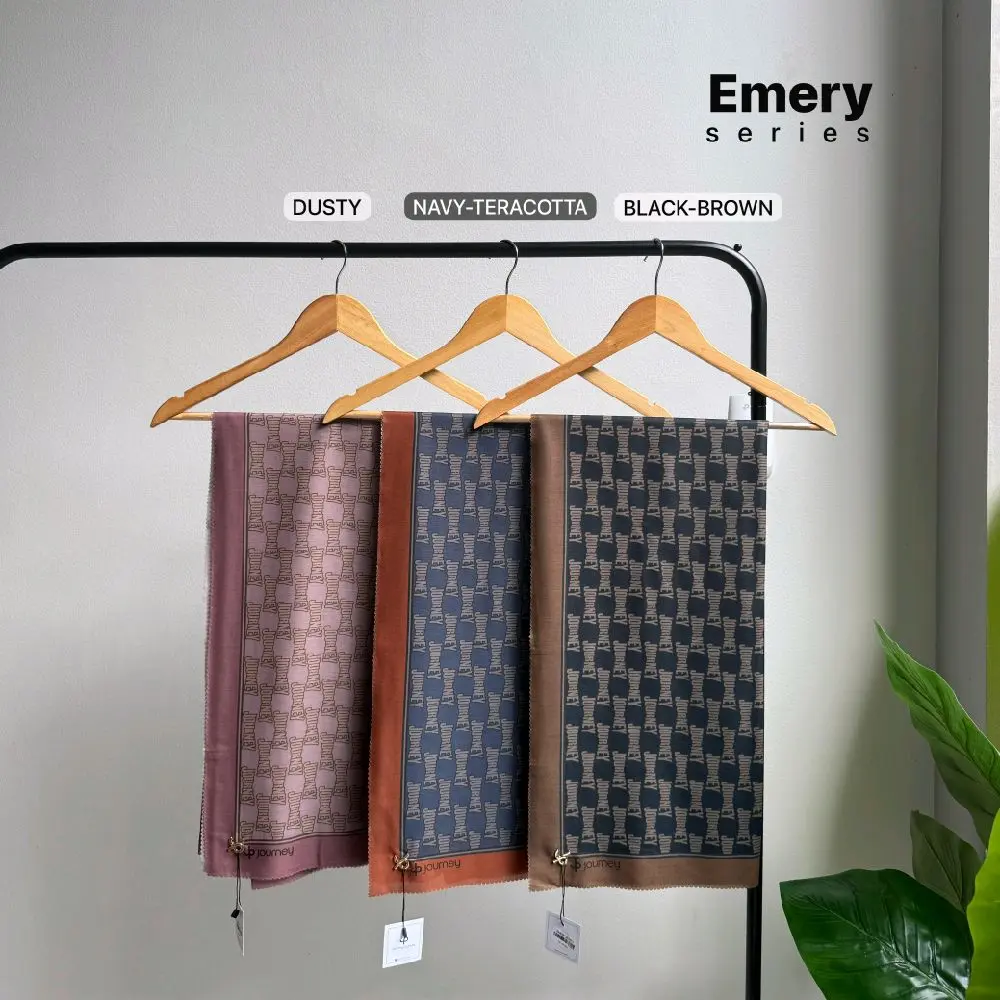 Jilbab Limited Edition Emery Series Journey Scarves - Kerudung, Square, Voal Segi Empat, Muslim, Syari, Wanita