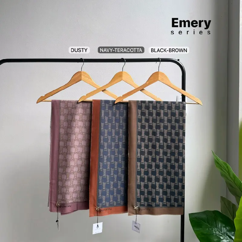 Jilbab Limited Edition Emery Series Journey Scarves - Kerudung, Square, Voal Segi Empat, Muslim, Syari, Wanita 0