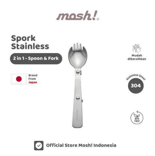 Gambar Mosh Spork Stainless - (2-in-1 Spoon & Fork) dari Mosh Indonesia Kota Administrasi Jakarta Timur Tokopedia