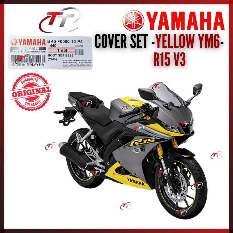 R15 R155 Coverset Caver Cover Set Kaver Body Kover Black Blue Biru ...
