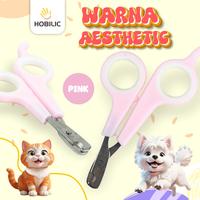 Gambar Hobilic Gunting Kuku Anjing Kucing Bahan Stainless Steel Premium Nail Clipper Kucing Anjing - Pink dari Hobilic Kota Administrasi Jakarta Pusat 4 Tokopedia