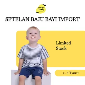 SETELAN BAJU BAYI LENGAN PENDEK Bayi Balita Katun Parsel Perempuan