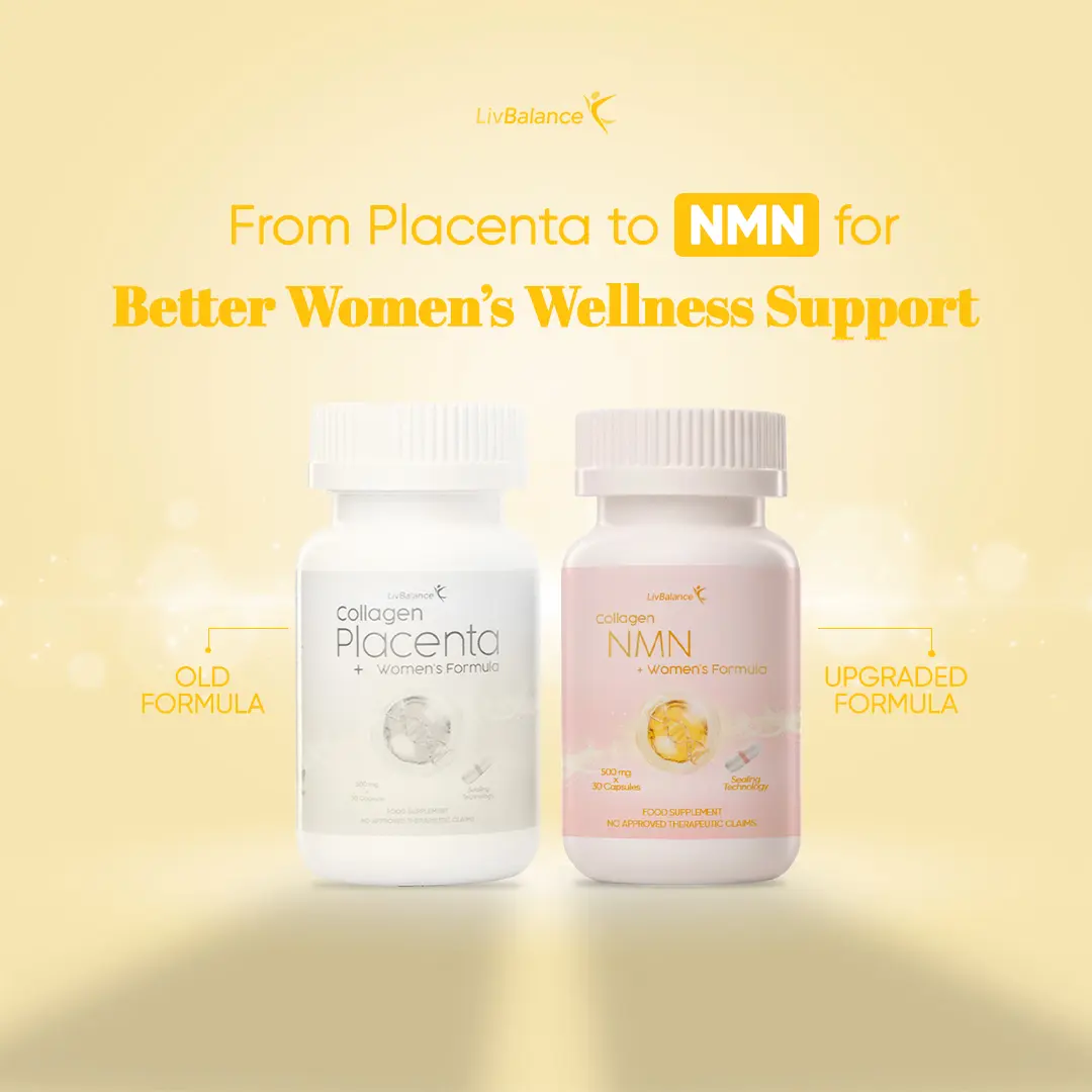 instaglow nanotech glutathione LivBalance Collagen NMN + Women's Formula (2 Bottles): Youthful Skin,  Reproductive Health & Smooth Bowel (60x)