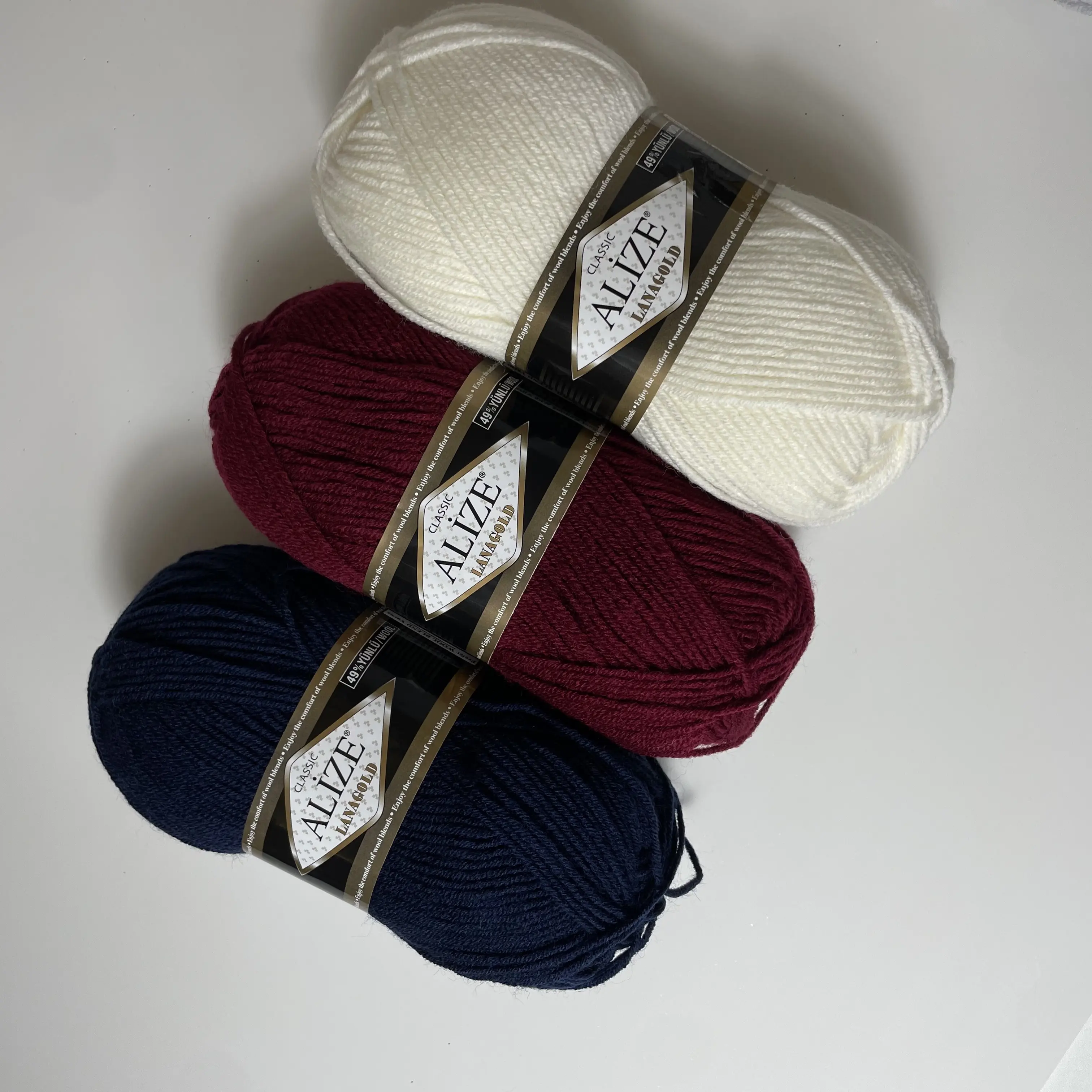 Benang Rajut Alize Lanagold - Premium Wol Impor Lembut Panas Tidak Gatal Wool Yarn Crochet & Knitting