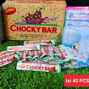 cokelat Chocky Bar per toples (40pcs) murah stik krispy Camilan Chocolate Cemilan Hitam