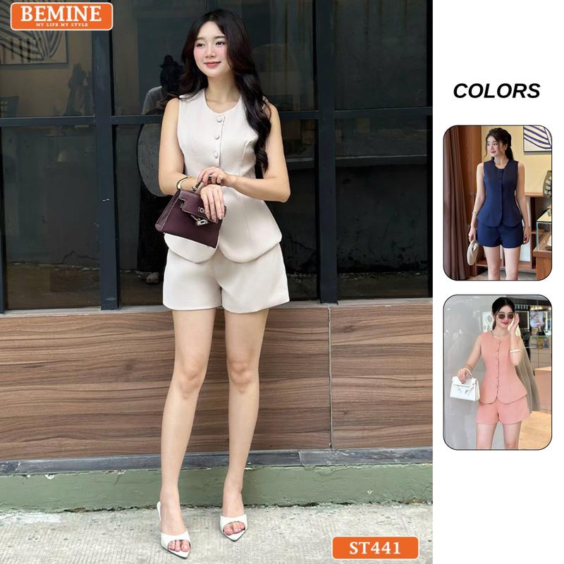 Set thiết kế BEMINE áo sát nách quần đùi-ST441
