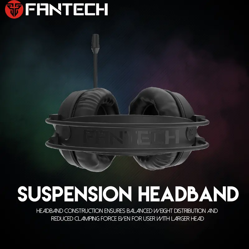 Fantech CHIEF II HG20 RGB Gaming Headset Headphones Built-in Microphone Noise Cancellation Pc Earphones Lighting Headphone Bass 2