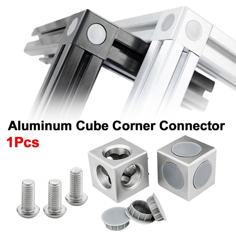 1 cái Mới 2020 3030 4040 4545 Khớp nối góc hình khối nhôm Nhôm Phụ kiện kết nối…