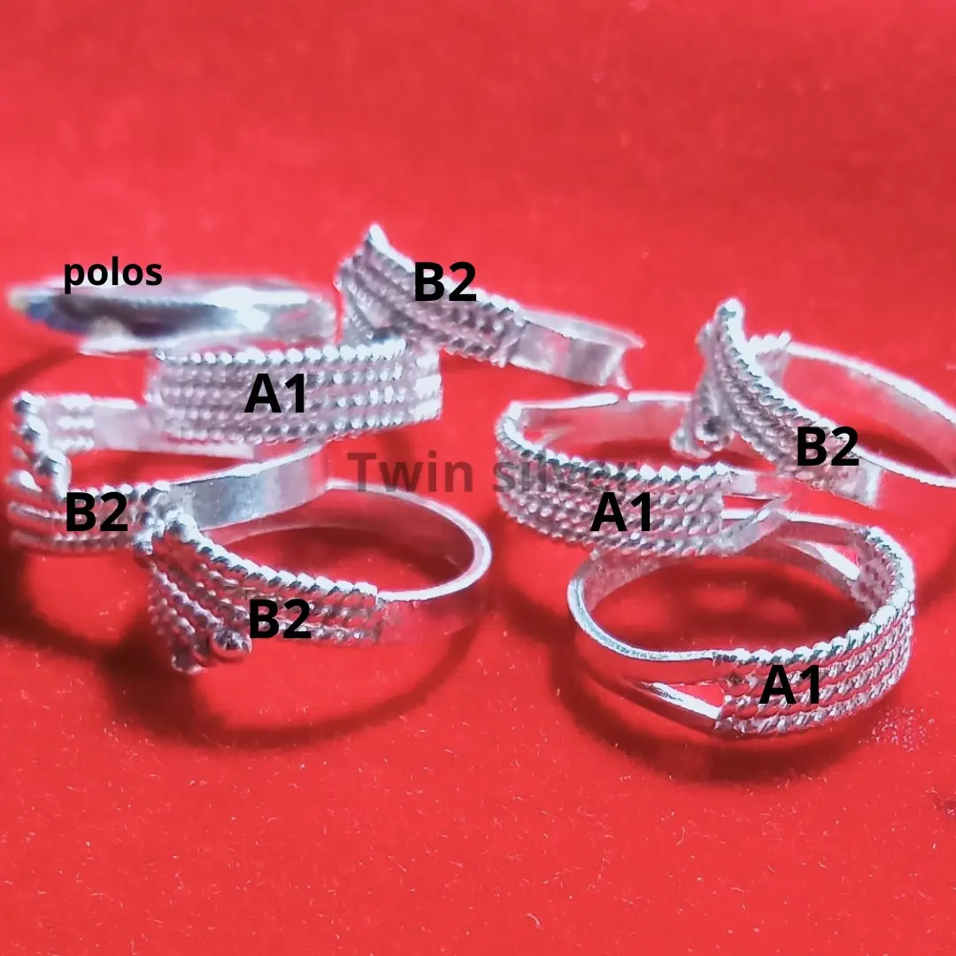 cincin dewasa handmade perak murni perhiasan