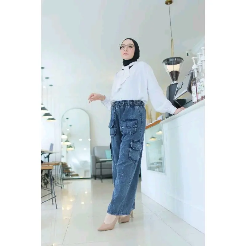 KIMS - SAVIRA KULOT DEWASA JEANS WANITA celana kulot jeans