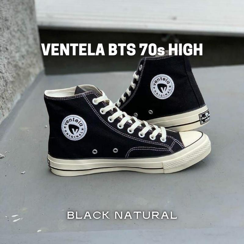 Sepatu Ventela BTS 70s Original Black Natural 0