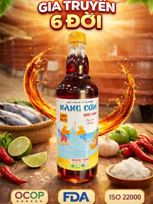 Nàng Cơm Nước Chấm Cá Cơm Gia Truyền 500ml - Phú Quốc - Hương Vị Đặc Trưng - Thích Hợp Cho Gia Đình